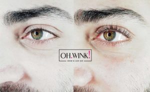 Male Lash Lift Man Results Before After Limassol, Cyprus